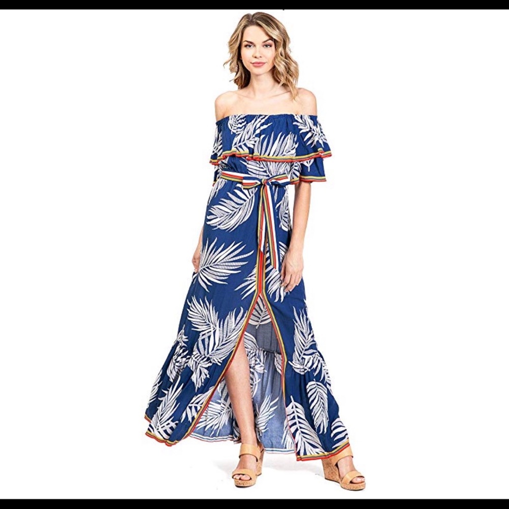 Flying Tomato Bohemian Center Split Maxi Dress